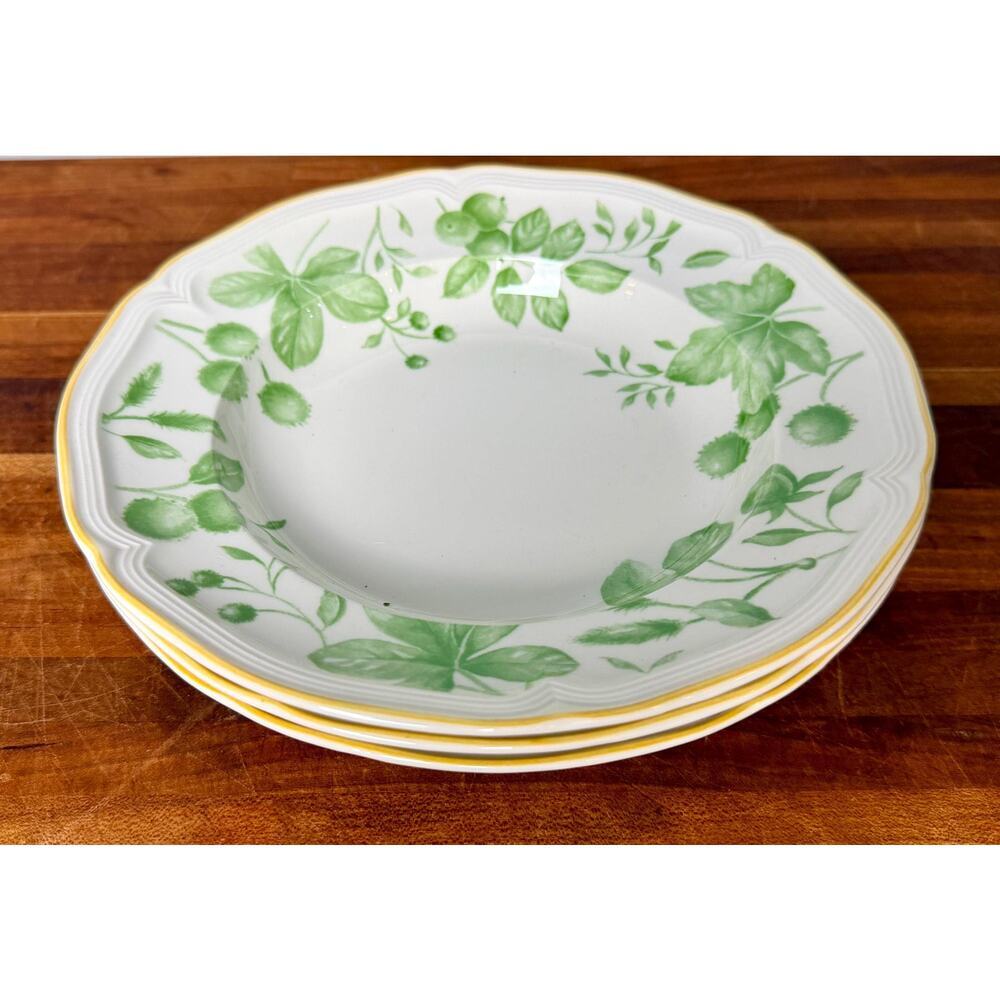 Vintage Villeroy & Boch Parkland Green Soup Bowls Set of 3 (2003 Germany) - Picture 6 of 9